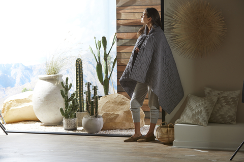 Macy’s launches Shash Diné Hotel Collection®, a limited-edition array of home pieces created for Macy’s and curated by Baya Meehan, founder and CEO of Shash Diné EcoRetreat, a “glamping” hotel in Arizona. The Shash Diné for Hotel Collection features quilts, comforters, kimonos, robes, towels and more, and is available on macys.com, Macy’s mobile app and at select Macy’s stores nationwide. (Photo: Business Wire)